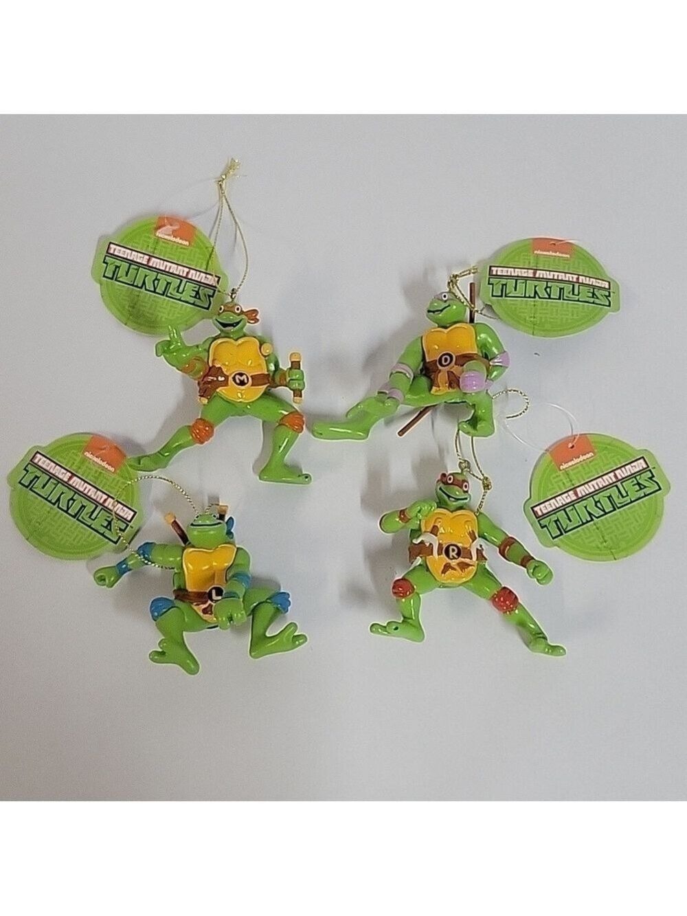NWT Teenage Mutant Ninja Turtles Christmas Ornaments, Set of (4)